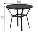 Ver imagem 6 de Kit 4 Cadeiras Alumínio e Mesa Tampo Varanda Piscina Jardim Argila