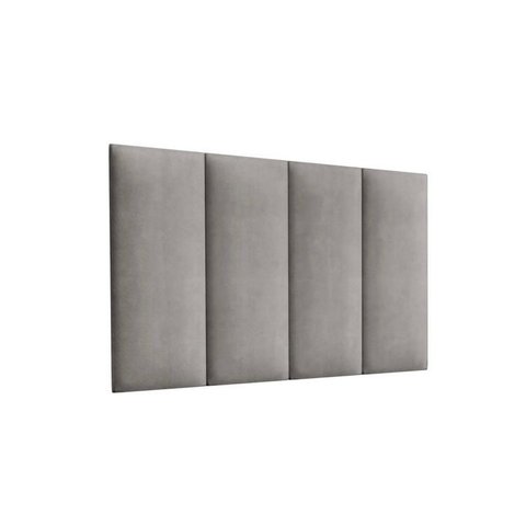 Cabeceira Solteiro Mdf/mdp Estofada Suede 0,90 Cinza