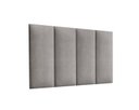 Ver imagem 1 de Cabeceira Solteiro Mdf/mdp Estofada Suede 0,90 Cinza