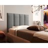 Cabeceira Solteiro Mdf/mdp Estofada Suede 0,90 Cinza - 2