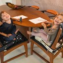 Ver imagem 4 de Assento De Elevação Bebê Infantil De Cadeira Para Alimentação Atividades Alce - Minimalista
