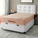 Ver imagem 1 de Cama + Bau Blindado e Colchão Ortobom Molas Ensacadas Casal - Airtech + Cabeceira