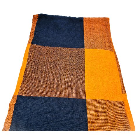 Rede de Descanso Balanço Laranja C/ Azul Marinho 1.40x3.60 M