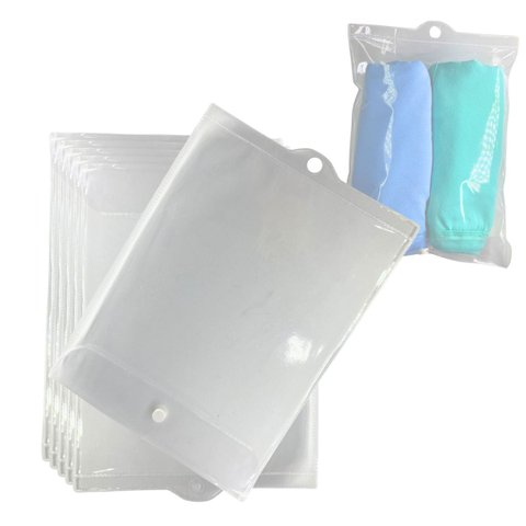 Embalagem de Pendurar Multiuso Pvc Cristal com Botão 26x20cm