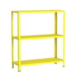 Estante Aço 3 Prateleiras Livros Cozinha Quarto Eaf007 Amarela - 1