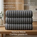 Ver imagem 6 de Jogo de Toalha Banho Banhão Premium Wave 3 Peças 100% Algodão Super Macio Premium Casa Dona