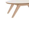 Mesa de Centro Flobi Retrô 100% MDF Natural C/ Off White OOL Dalla Costa - 7