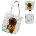 Ver imagem 1 de Bolsa Transporte Cao Gato Pet Animal Estimacao Estampa Leao Bag de Ombro Passeio Caminhada Viagem