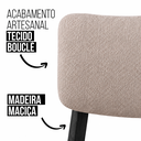 Ver imagem 4 de Kit 6 Cadeira de Jantar Madeira Maciça Manuela Estofada Premium Ergonomica Confortável Di Franco