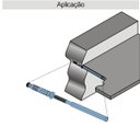 Ver imagem 3 de Suporte Invisível Parabold 35kg Pp144 para Prateleiras e Divisórias Rometal 01 Unidade