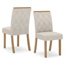 Ver mais imagens de Conjunto Sala de Jantar Tampo MDF/Vidro 6 Cadeiras Helena Espresso Móveis