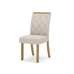 Conjunto Sala de Jantar Tampo MDF/Vidro 6 Cadeiras Helena Espresso Móveis - 6