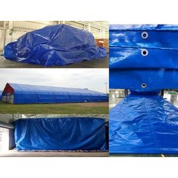Lona Azul 4x6 / 6x4 Cobertura Festa Palco Barraca de Feira Camping Tenda Telhado Cobertura - 5