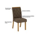 Ver imagem 6 de Conjunto: Mesa Sala Jantar Dora Tampo Madeirado 90x90cm e 4 Cadeiras Vita Nature/linho - Henn