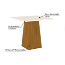 Ver imagem 2 de Conjunto: Mesa Sala Jantar Dora Tampo Madeirado 90x90cm e 4 Cadeiras Vita Nature/linho - Henn