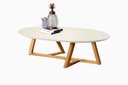Ver imagem 5 de Mesa Apoio Sala Estar Oval Classic 90x45cm:off White