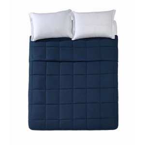 Edredom King Döhler Dupla Face Aspen Azul Marinho