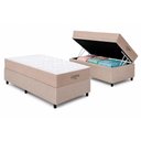 Ver imagem 2 de Cama Box Baú Crc Solt +Colchão D45 Genova Orthoflex 88x188