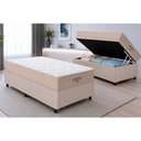 Ver imagem 1 de Cama Box Baú Crc Solt +Colchão D45 Genova Orthoflex 88x188