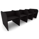 Ver imagem 3 de Espaço de Trabalho Escritório para 8 Pessoas 3,72m Pre F5 Cor:preto