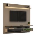 Ver imagem 2 de Painel para TV até 65 Polegadas com LED 180cmx165cm 2 Gavetas Espelhadas Bp Yescasa