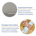 Ver imagem 6 de Painel para TV até 65 Polegadas com LED 180cmx165cm 2 Gavetas Espelhadas Bp Yescasa