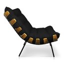 Ver imagem 2 de Poltrona com Puff Costela - Linho Grafite