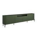 Ver imagem 2 de Rack New Bend 260 cm Porta Lisa Incolar Musgo com Pé Preto