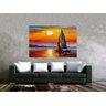 Quadro Pintura Tela Moderna Marinas 2430: 70cm (A) x 110cm (L) - 2