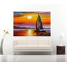 Quadro Pintura Tela Moderna Marinas 2430: 70cm (A) x 110cm (L) - 3