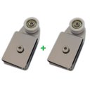 Ver imagem 1 de 2 Roldanas 1126 tipo carrinho modelo mini para vidro temperado Blindex