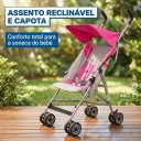Ver imagem 7 de Carrinho de Bebê Passeio Estilo Guarda Chuva Compacto Turim até 15kg Rosa - Baby Style
