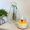 Ver imagem 4 de Imagem Nossa Senhora Santa Pequena Azul Gold Ouro 24k Cristal Murano São Marcos 21x12cm