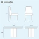Ver imagem 6 de Conjunto Sala de Jantar Mesa Lisy 6 Cadeiras em Veludo Móveis Mundial