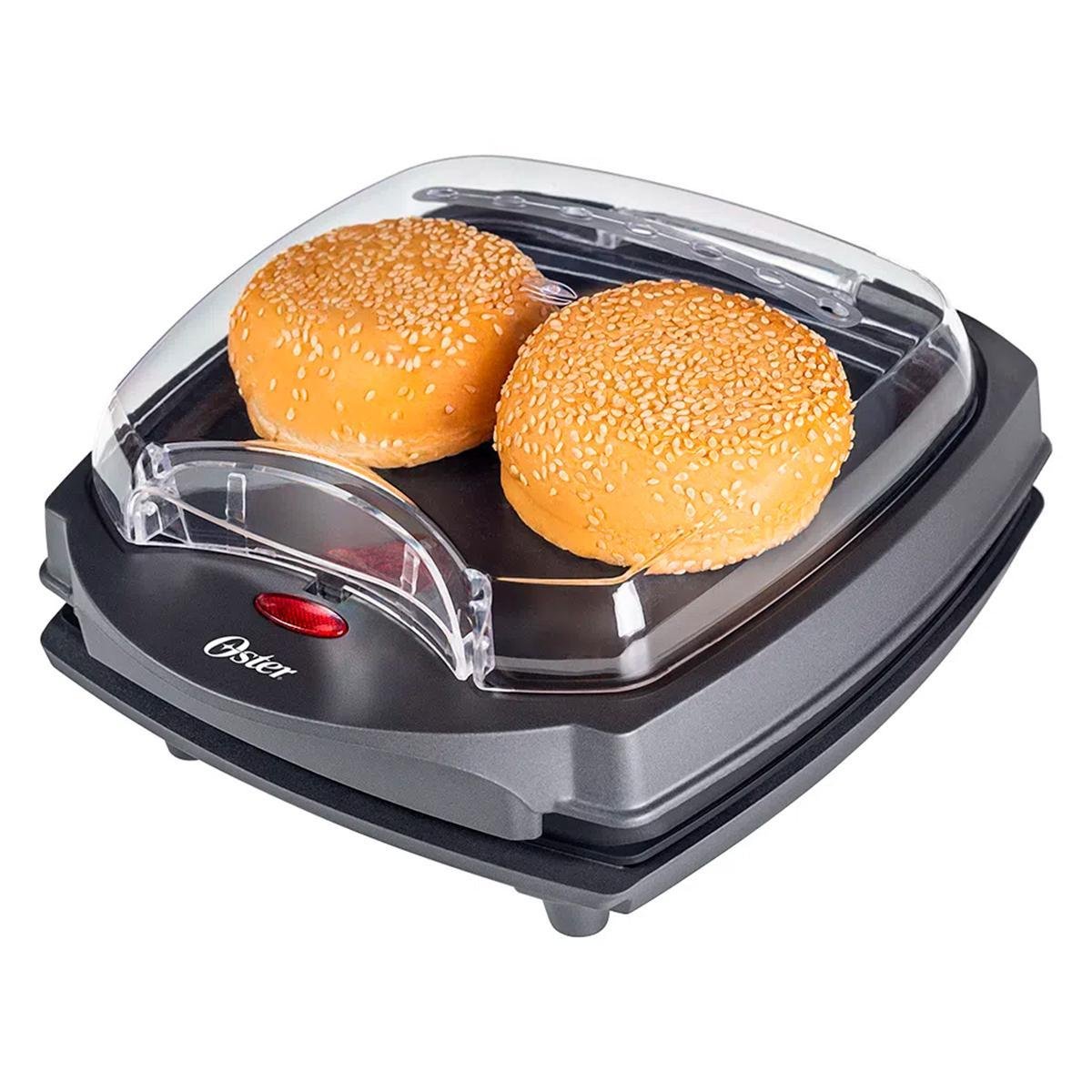 Grill Burger Oster 2 em 1 Ogrl500 Inox com Estufa 127v - 6