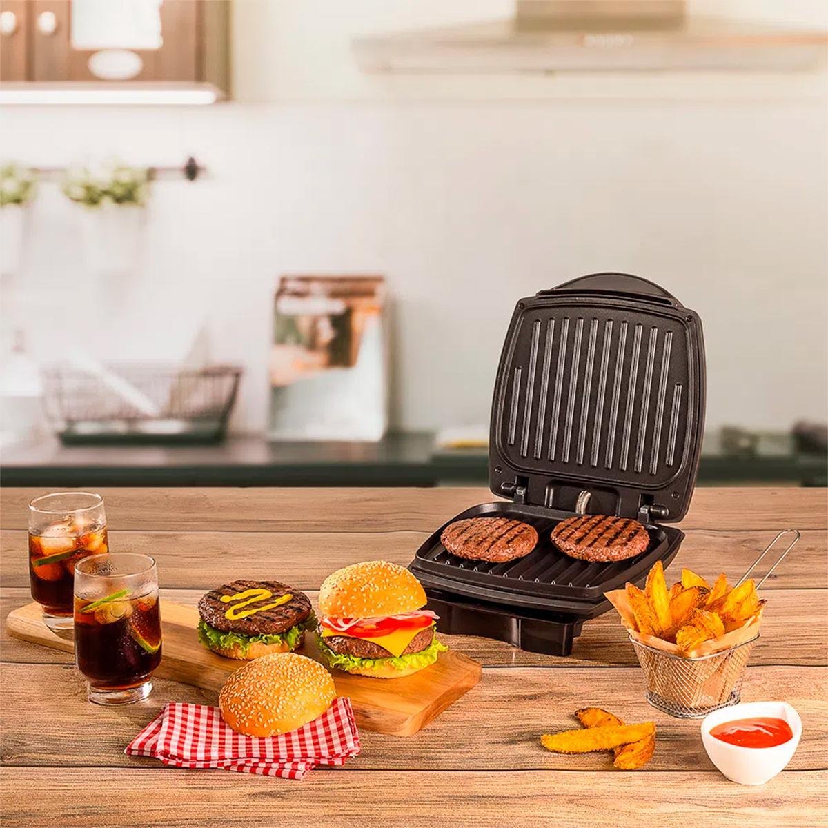 Grill Burger Oster 2 em 1 Ogrl500 Inox com Estufa 127v - 2