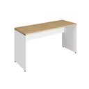 Ver imagem 3 de Mesa Escrivaninha de Trabalho 120cm X 70cm Pés Painel F5 Cor:macadâmia com Branco