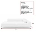 Ver imagem 4 de Sofá Arezzo 3 Lugares Pés Aço Preto 210cm Terminal Direito Boucle Off White - Sallar Home