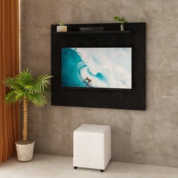 Painel para Tv de até 32 Polegadas 90x78cm Netmobil - Preto - 2