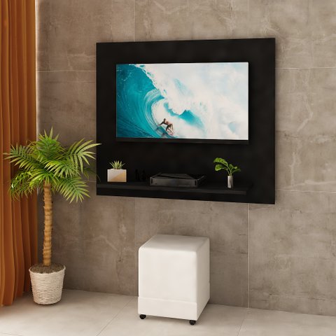 Painel para Tv de até 32 Polegadas 90x78cm Netmobil - Preto