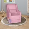 Poltrona para Amamentação Glamour com Almofada Rosê - 1