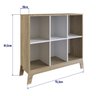 Estante Infantil 6 Nichos Favo de Mel FM008 Itapua Branco Completa Moveis - 3