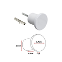 Ver imagem 5 de Espelho Decorativo Adnet Redondo 60cm com Alça Rosa Bebê Banheiro Sala Hall