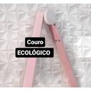 Ver imagem 3 de Espelho Decorativo Adnet Redondo 60cm com Alça Rosa Bebê Banheiro Sala Hall