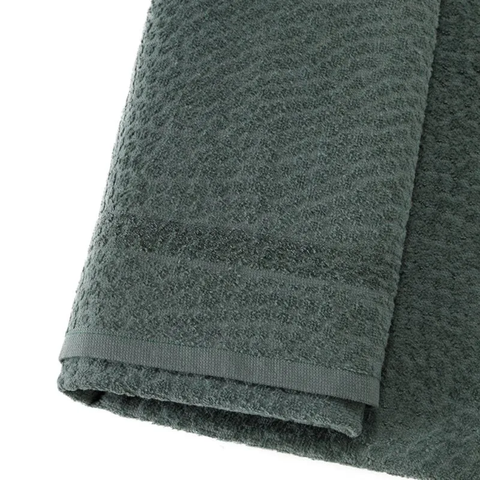 Toalha de Banho Rosto Pérola Jacquard Dohler 100% Algodão Verde