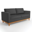 Ver imagem 2 de Sofá 03 Lugares Juliette Corino Base Madeira Castanho - D'Rossi