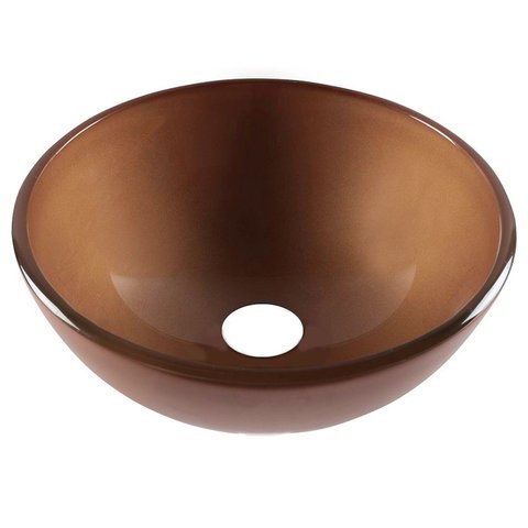 Cuba de Vidro 31cm x 11,5cm sem Válvula Jaspe Astra Amarelo/Ouro