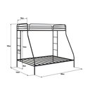 Ver imagem 5 de Beliche Casal + Solteiro em Ferro Nice:preto