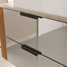 Conjunto Gabinete Banheiro Taos 80cm (armário + Cuba + Espelheira + Tampo Vidro) - 2
