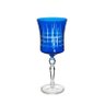 Taça P/água Bohemia Grace Lapidada Cristal 300ml 22cm Azul - 1